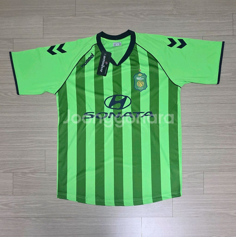 2011 전북현대 험멜 홈 유니폼 XL 노마킹(수박)--0