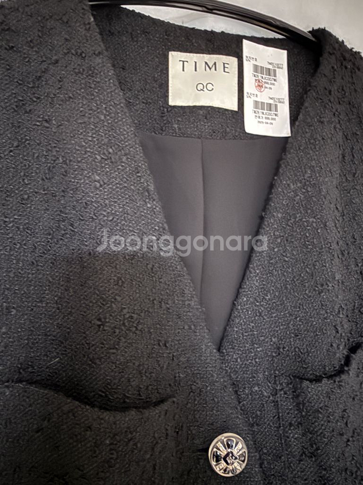 타임qc 트위드 자켓 재킷 한섬팸셀 한섬 패밀리세일--11
