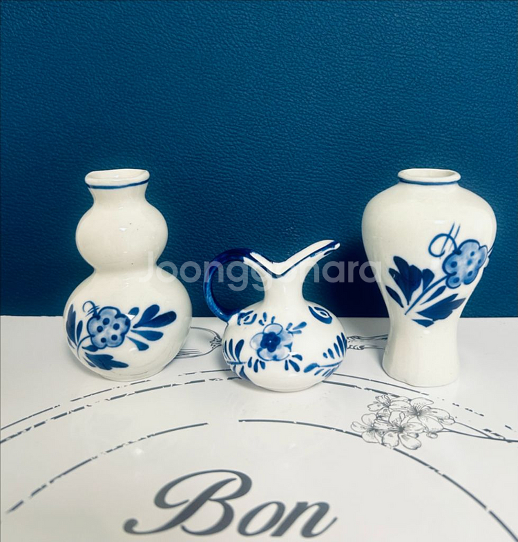 델프트 블루 미니 화병 3개 세트(낱개 판매 가능)--0