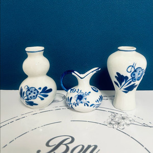 델프트 블루 미니 화병 3개 세트(낱개 판매 가능)