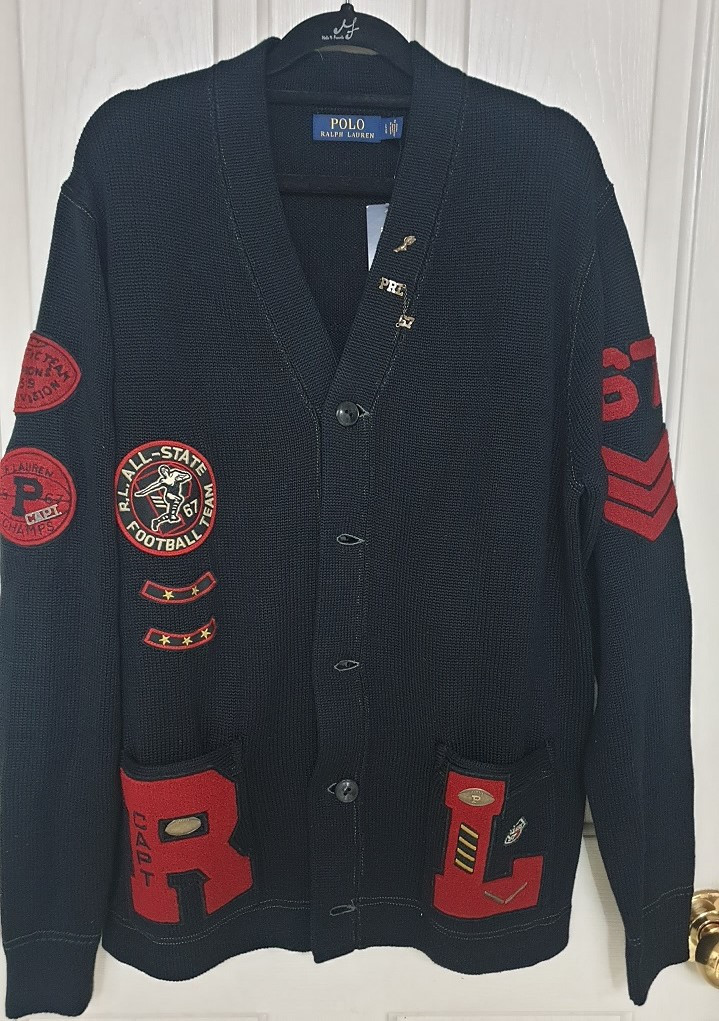 폴로 티거 래터맨 가디건 L 팝니다. 이미지