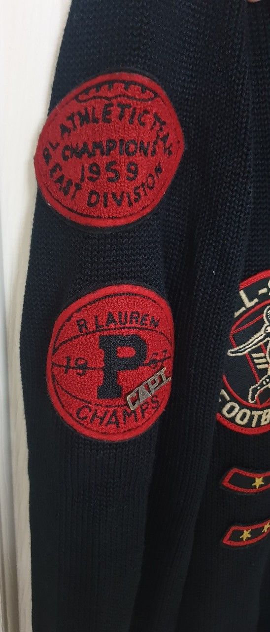 폴로 티거 래터맨 가디건 L 팝니다. 이미지