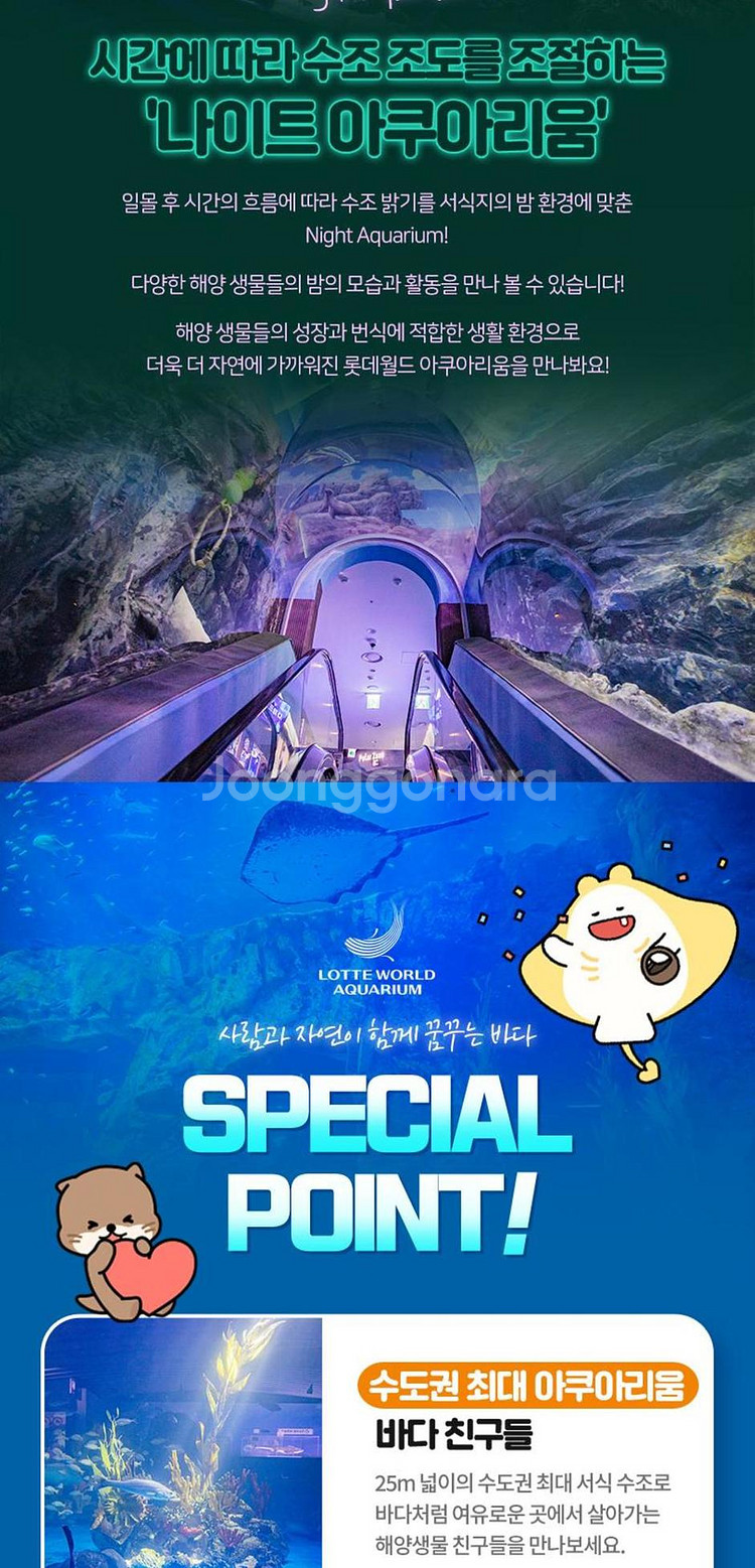 서울 스카이 전망대 + 월드타워 아쿠아리움 2인권--2