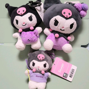 산리오 쿠로미 키링인형 세트