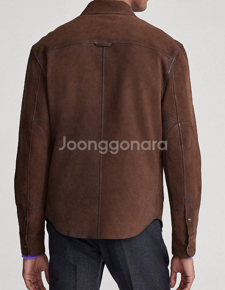 폴로 누벅 가죽 셔츠 재킷 L, XL 팝니다.--3