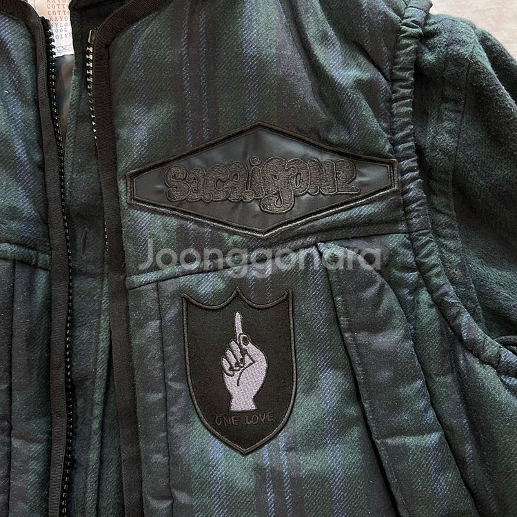 24FW 사카이x곤즈 베스트 레이어드 셔츠 자켓--3