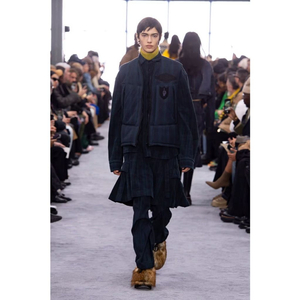 24FW 사카이x곤즈 베스트 레이어드 셔츠 자켓