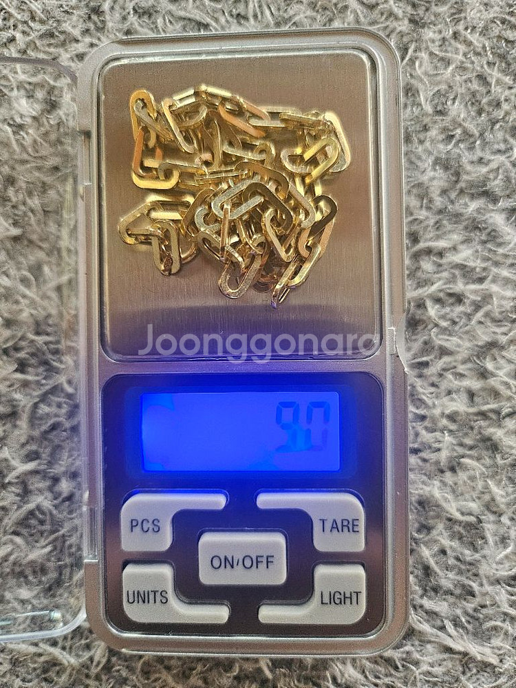 14K 할로우 클립 목걸이--1