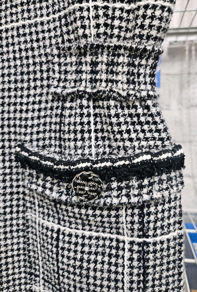 오브제 트위드 원피스 44 민소매 나시원피스 WL77--4