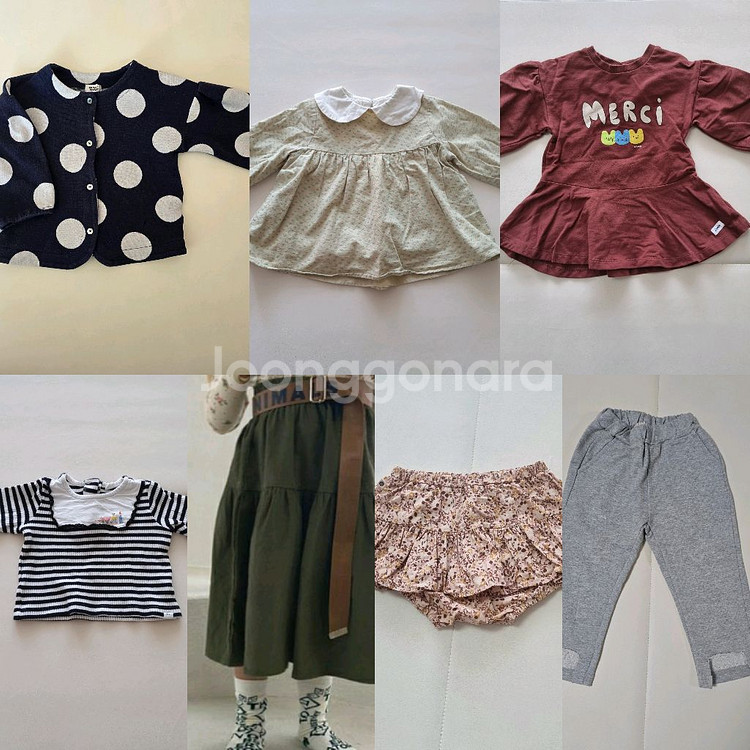 봄가을 XS 90호 3호 티셔츠 블라우스 스커트 블루머--0