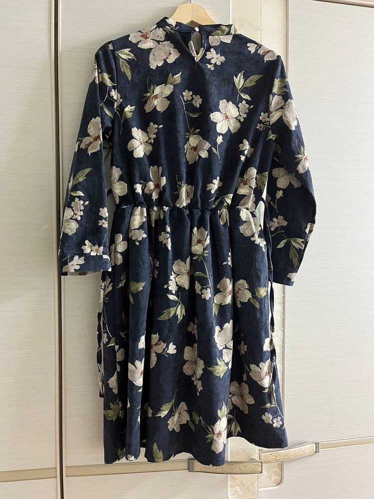 코듀로이 플라워 원피스--5