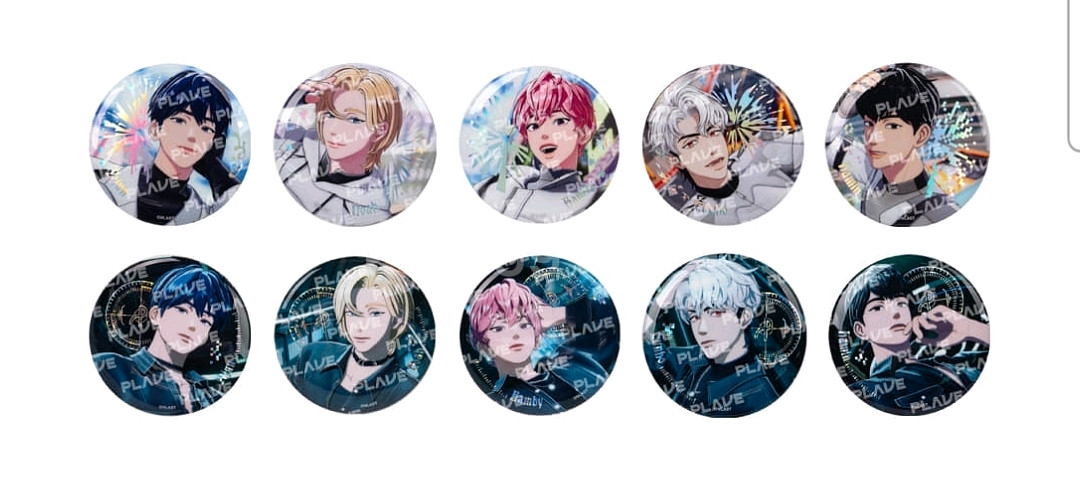 플레이브 대쉬 캔뱃지 세트 드볼--0