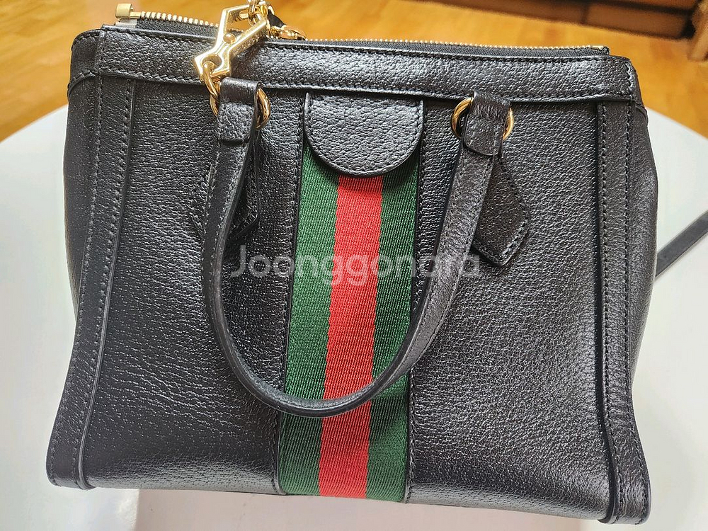 구찌 오피디아 GG 스몰 토트백 블랙--3