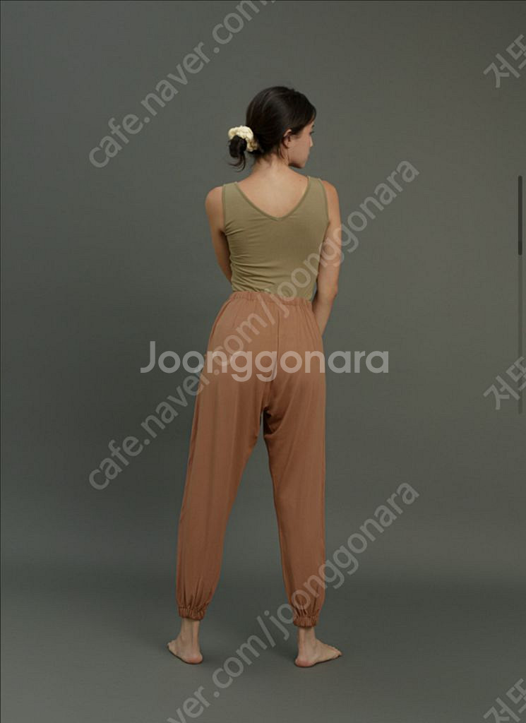 부디무드라 드롭팬츠 *주갈색 xs 새것--1