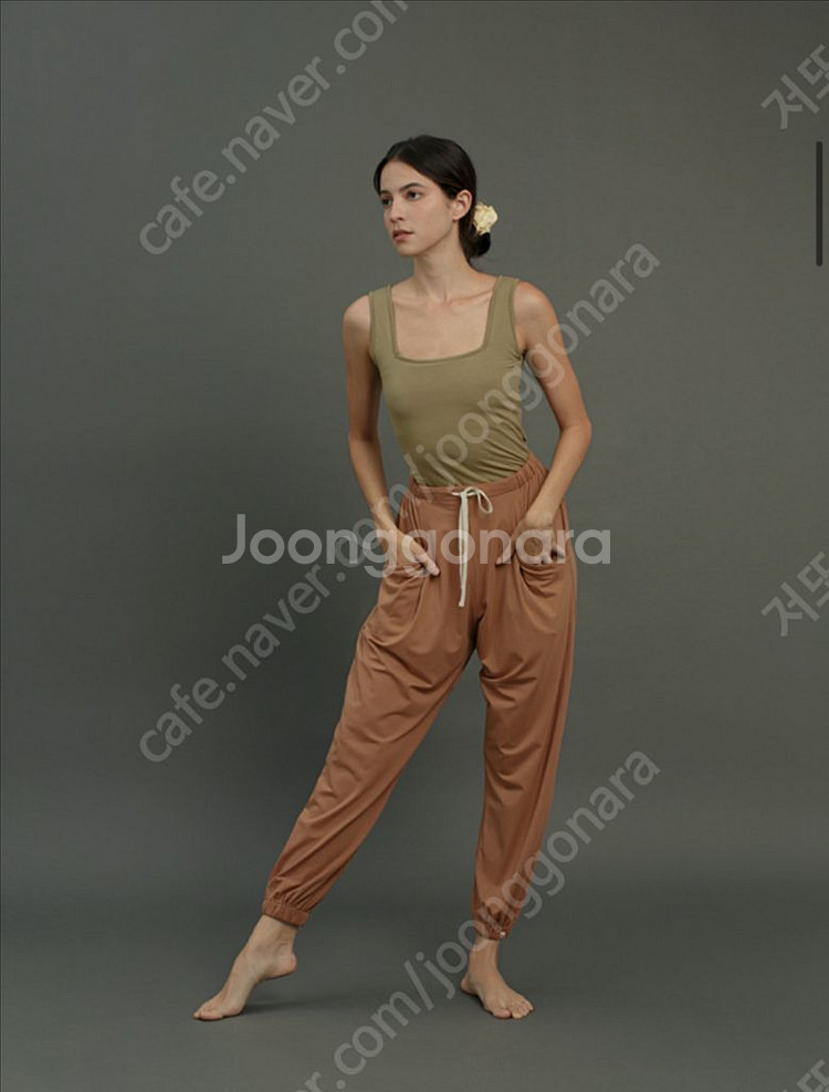 부디무드라 드롭팬츠 *주갈색 xs 새것--0