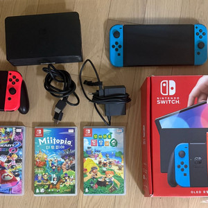 닌텐도 스위치 OLED 본체 + 게임 3종 세트