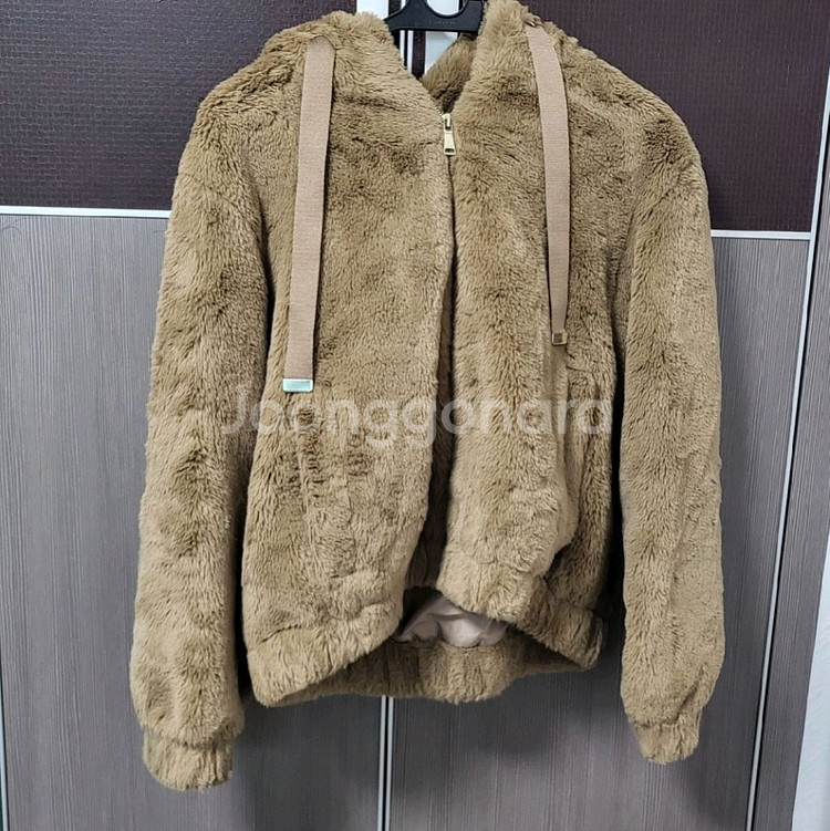 자라 후드 퍼 자켓--0