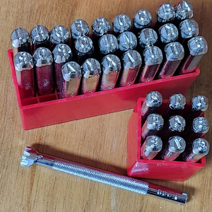 베르제블랑샤르 문양막대 알파벳 5미리, 숫자 4미리