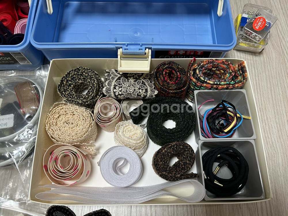 리본아트 리본공예 /머리띠 머리핀 헤어핀 고무줄--0