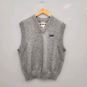 Lee 그레이 V넥 니트 조끼_23년식