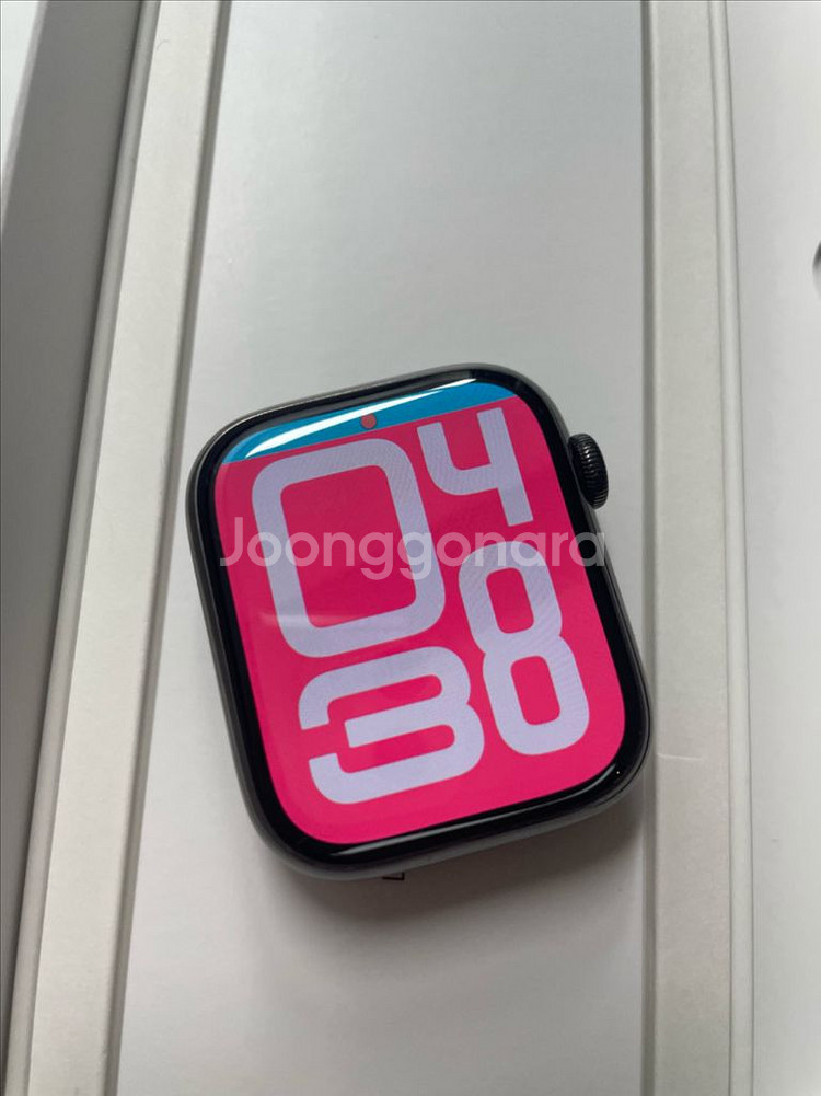 애플워치7스테인리스 45mm 그래파이트 풀박스--1