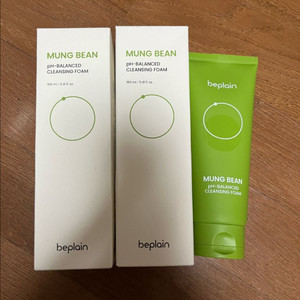 새상품)비플레인 녹두 약산성 클렌징폼 160ml