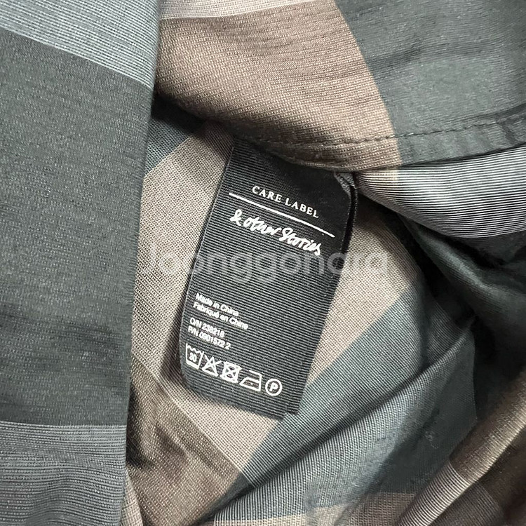 55) 앤아더스토리즈 벌룬소매 체크 원피스--6