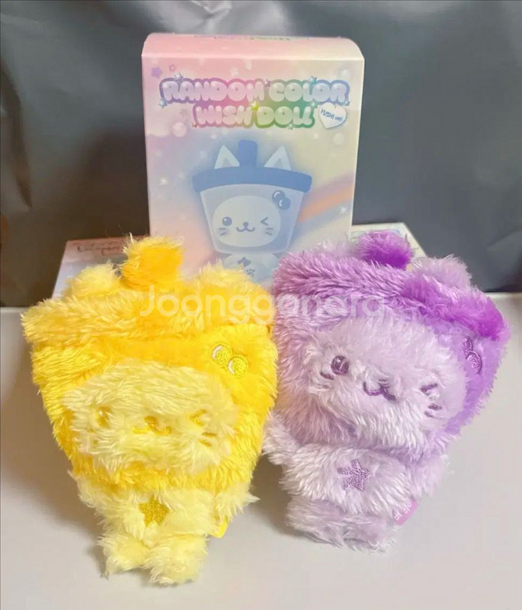 컬러돌 버블냥 노랑 보라 미개봉 미니돌 엔시티 유우시--0