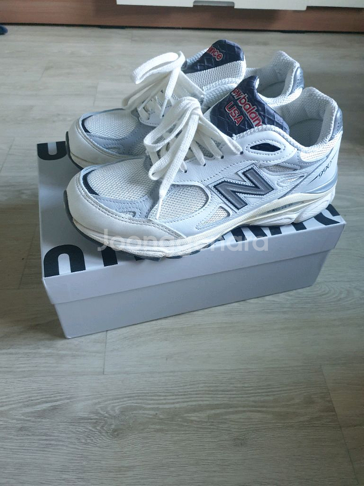뉴발란스 990v3 씨솔트 255사이즈 판매--0