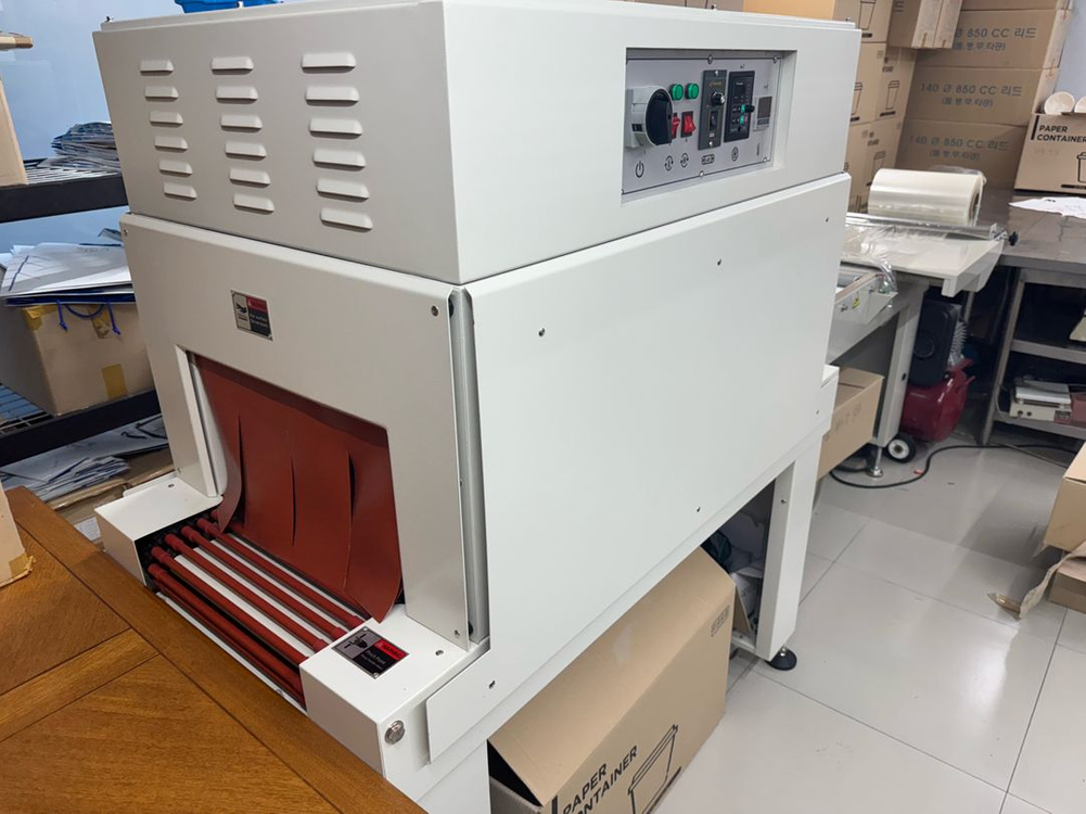 반자동 실링기 + 자동 열 수축 포장기계 세트 이미지