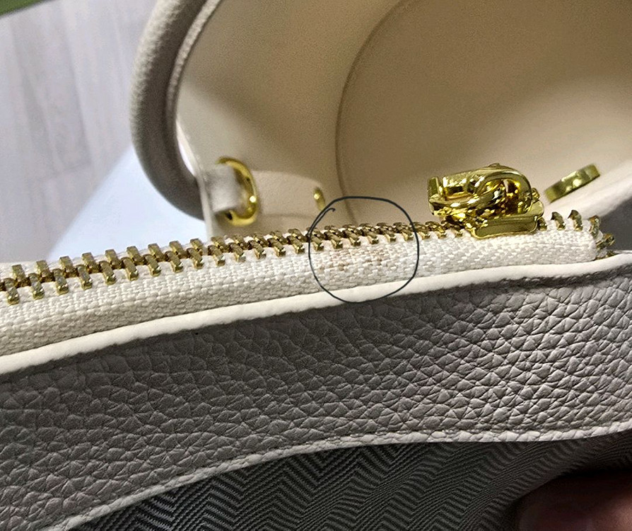 아이보리 버킷백--4