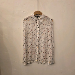 마쥬 비둘기 패턴 셔츠 블라우스