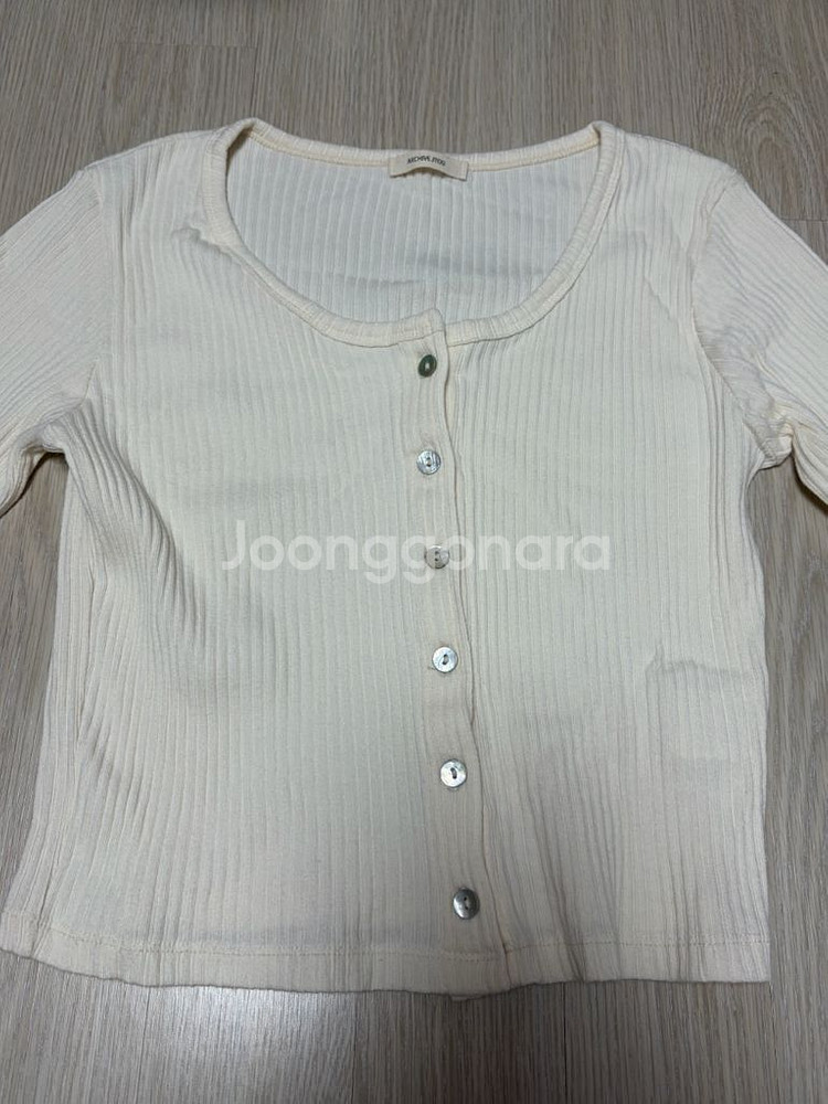 아카이브제이투유 버튼 티셔츠 가디건--1