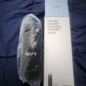 미롬 핸들 파우더 텀블러 새상품 팝니다