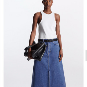 COS A라인 데님 롱스커트