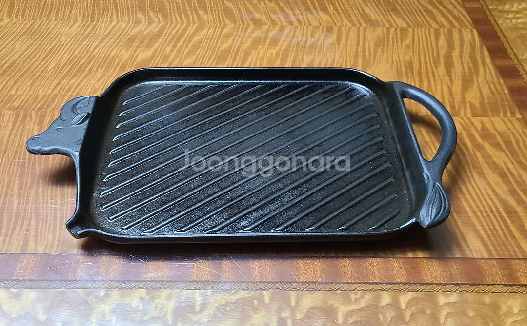 프랑스 차세르 무쇠 주물 그릴팬--0