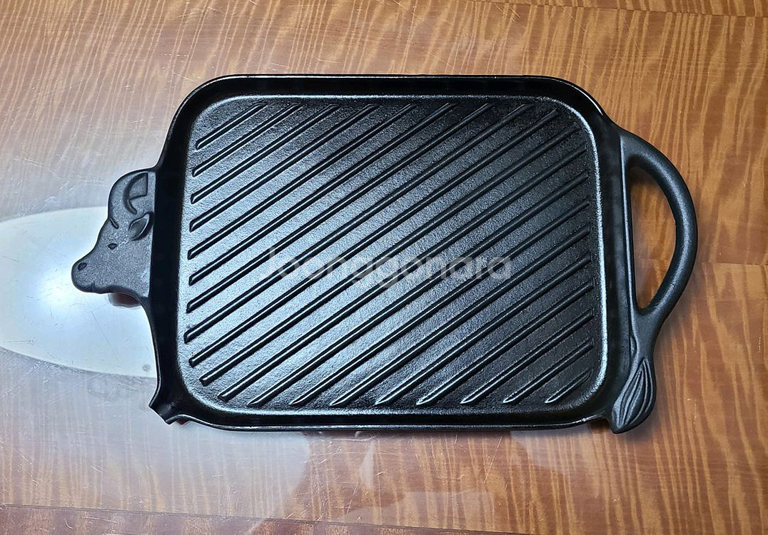 프랑스 차세르 무쇠 주물 그릴팬--2