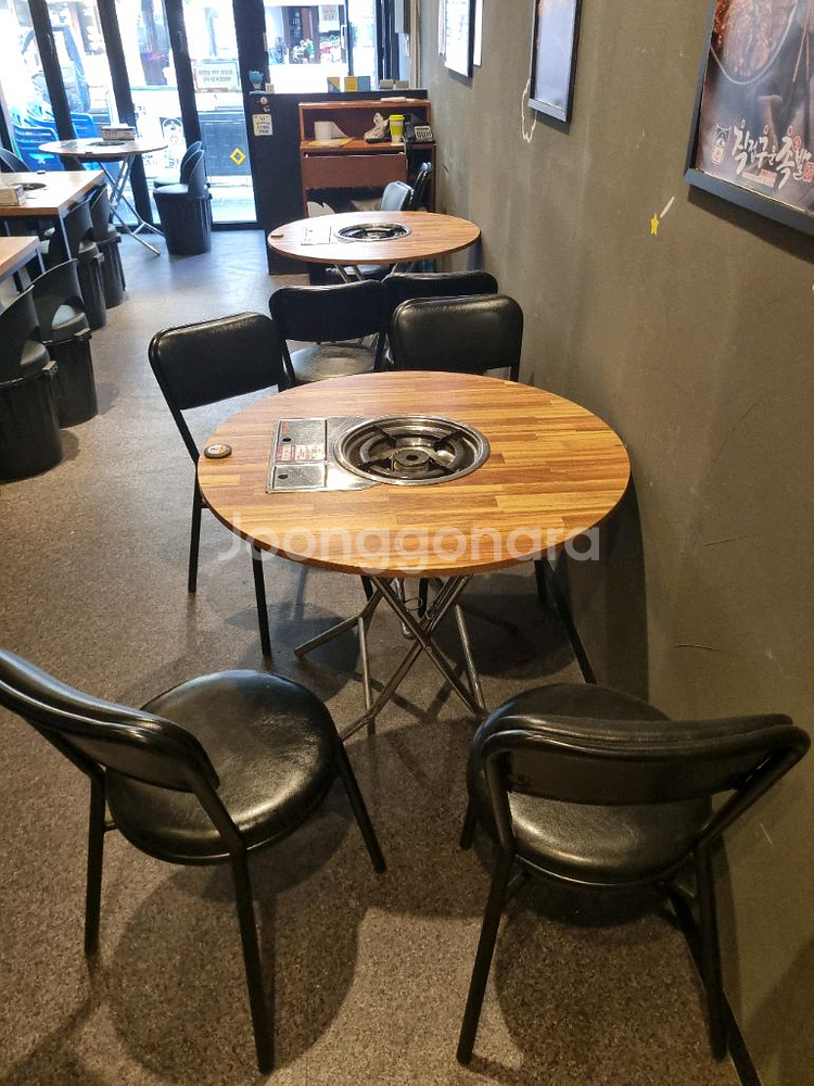 4인 부르스타 테이블 의자세트--4