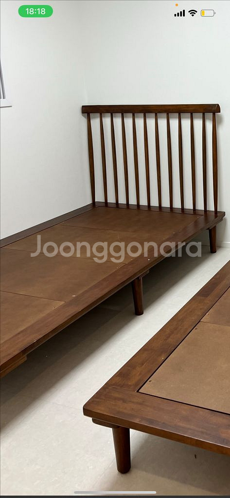 고급 원목 침대 프레임 슈퍼싱글--0