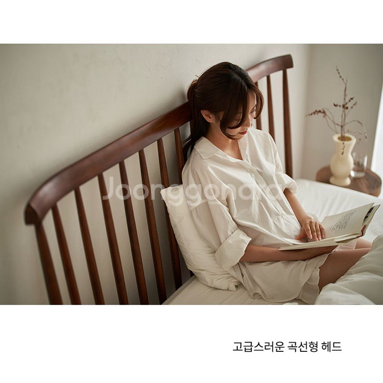 고급 원목 침대 프레임 슈퍼싱글--1
