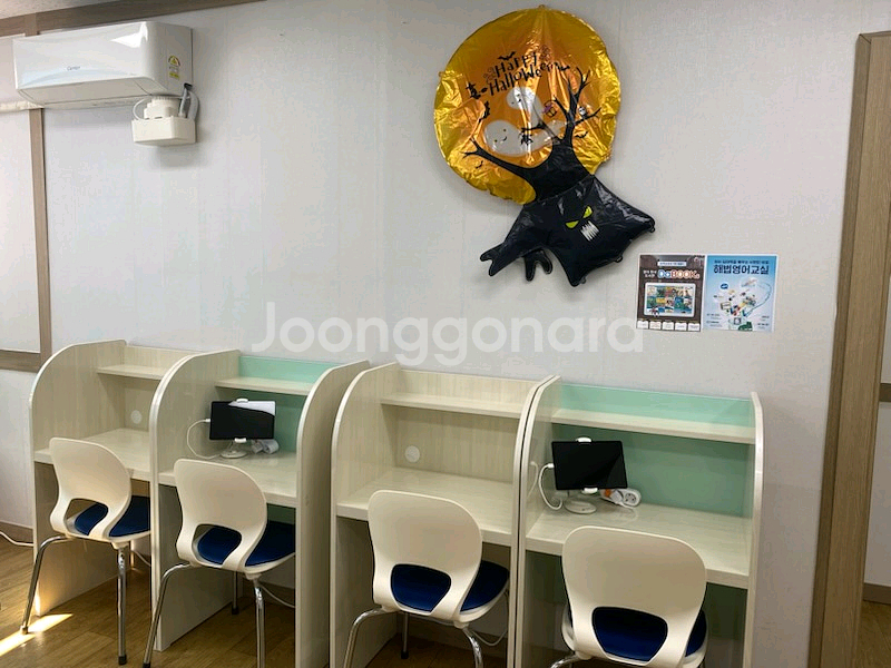 교습소 랩책상 의자세트--2