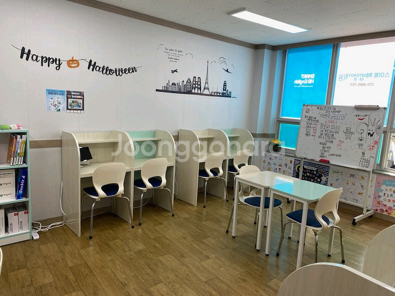 교습소 랩책상 의자세트--3