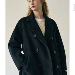 (새상품, 원가 32만) 드로우핏우먼 울 더블 롱코트