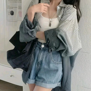 스트라이프 셔츠 가을 셔츠 새 제품 팝니당 그라데이션