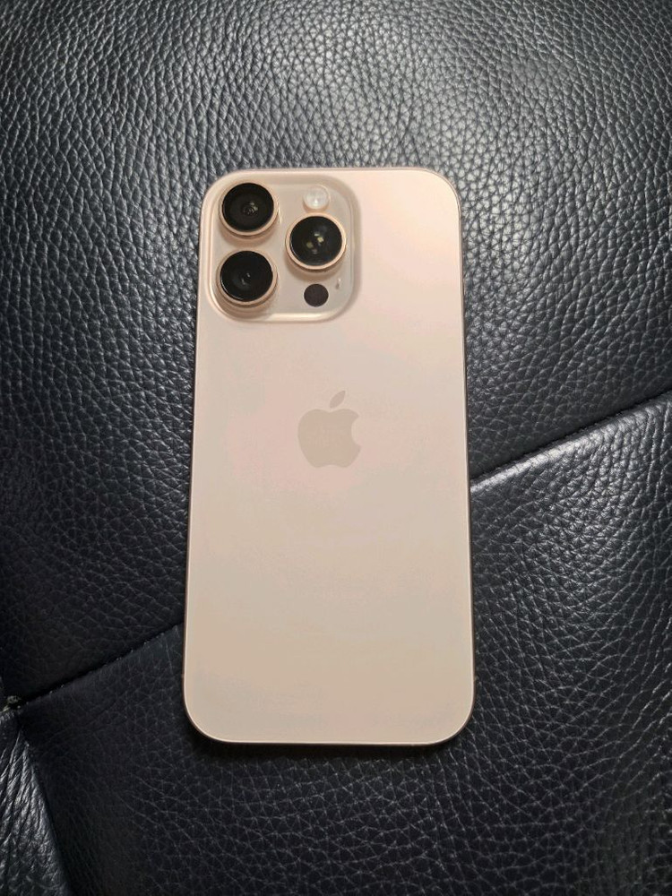 아이폰16프로256G 홍콩 듀얼유심 데저트 티타늄--1