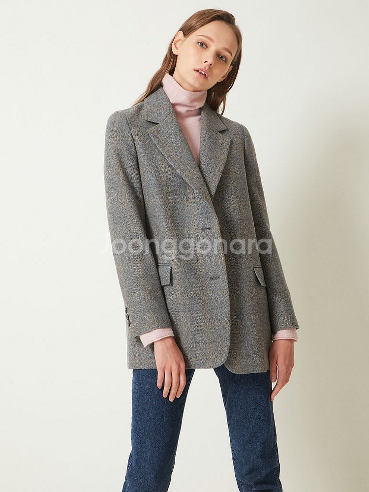 ZO0C 주크 헤링본 울자켓 택도 안 뗀 새상품--1