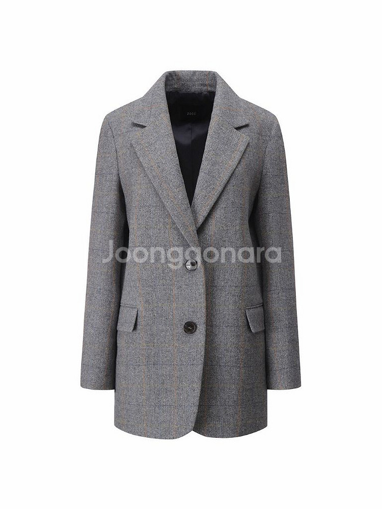 ZO0C 주크 헤링본 울자켓 택도 안 뗀 새상품--5