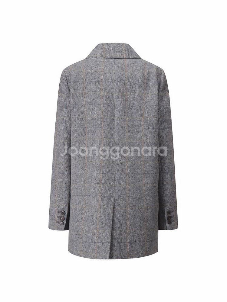 ZO0C 주크 헤링본 울자켓 택도 안 뗀 새상품--6