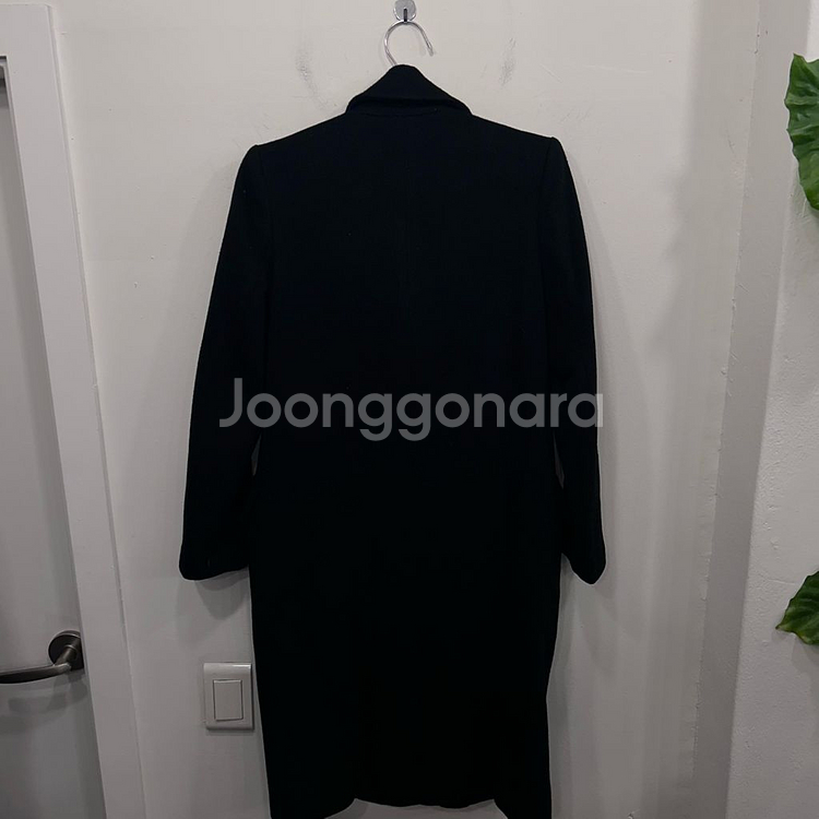마쥬 여성 울 헤링본 더블버튼 롱코트--4