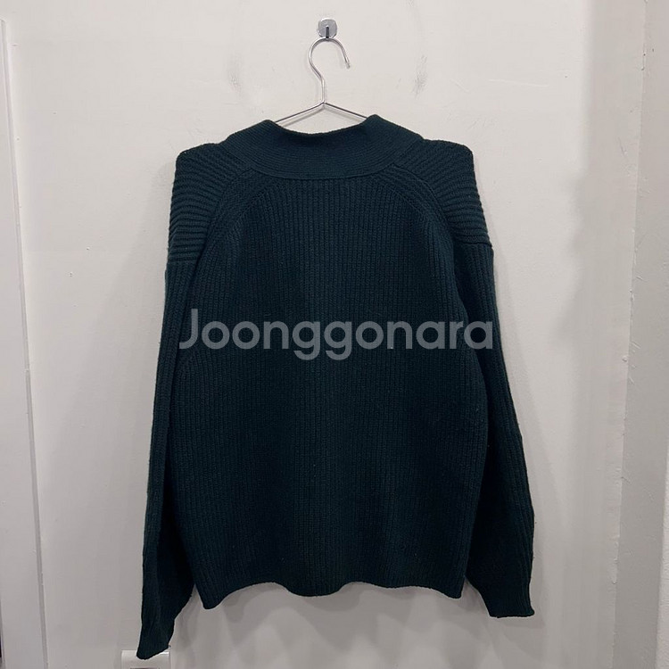 스튜디오톰보이 울 브이넥 꽈배기 니트 가디건--4